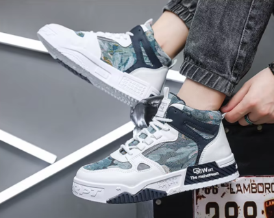 High Top Canvas Sneakers